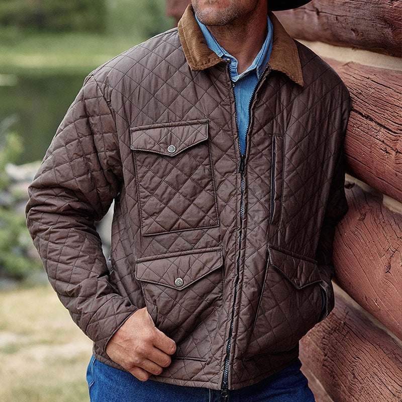 Herren gesteppte Freizeitjacke R&B
