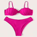 Damen Push-Up Bikini mit elegantem Muscheldesign R&B