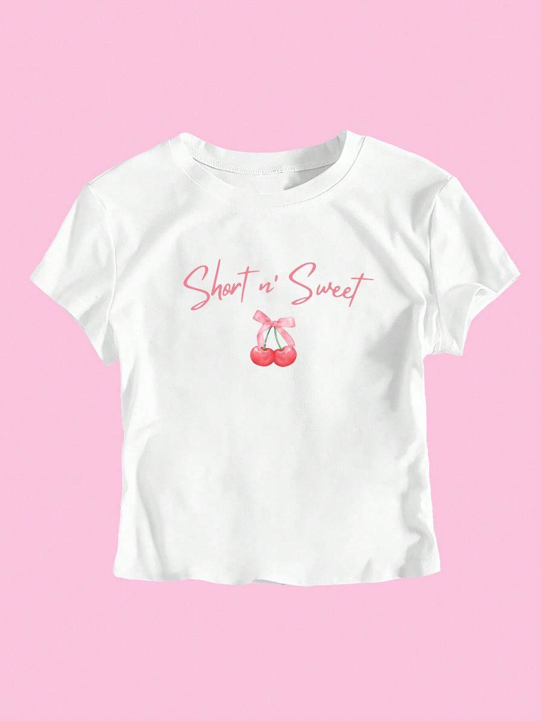 Damen T-Shirt mit künstlerischem Statement-Print und figurbetontem Schnitt R&B