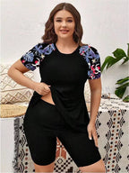 Damen Sportliches Set mit floralem Design R&B
