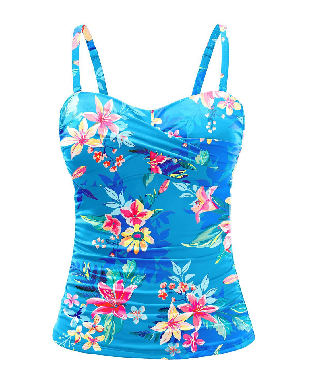 Damen Tankini mit raffiniertem Wickeldesign R&B