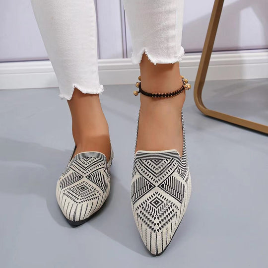 Damen modische Slipper mit Halloween-Motiv und elastischem Obermaterial R&B