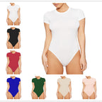 Damen Badesuit mit kurzem Arm und hoher Taillierung