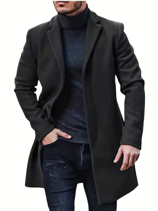 Herren Eleganter Langmantel mit zeitloser Silhouette R&B