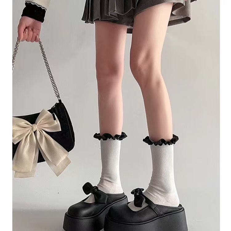 Damen Plateau Clogs mit verspieltem Schleifen-Design