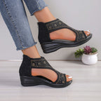 Damen elegante Plateau-Sandalen R&B