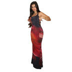 Damen Maxikleid mit aufregendem Blumenmuster und elegantem Schnitt R&B