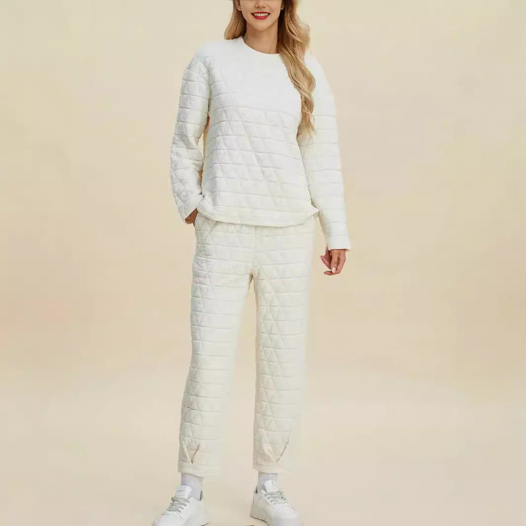 Damen Quilted Lounge-Set R&B