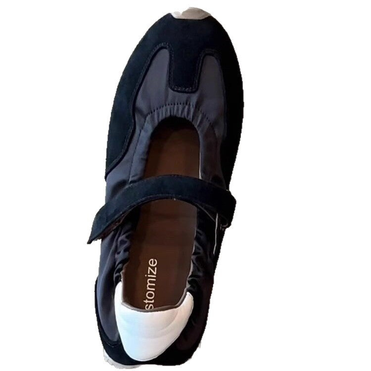 Damen modische Sneakers mit verstellbarem Klettverschluss und komfortabler Sohle R&B