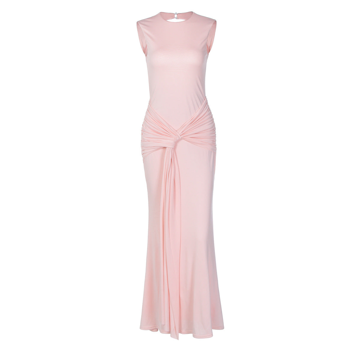 Damen Elegantes und figurbetontes Maxikleid mit Raffungen R&B