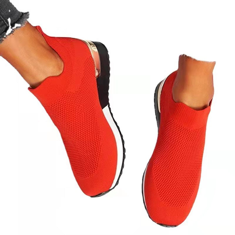 Damen Atmungsaktive Slip-On Sneakers mit modischem Design