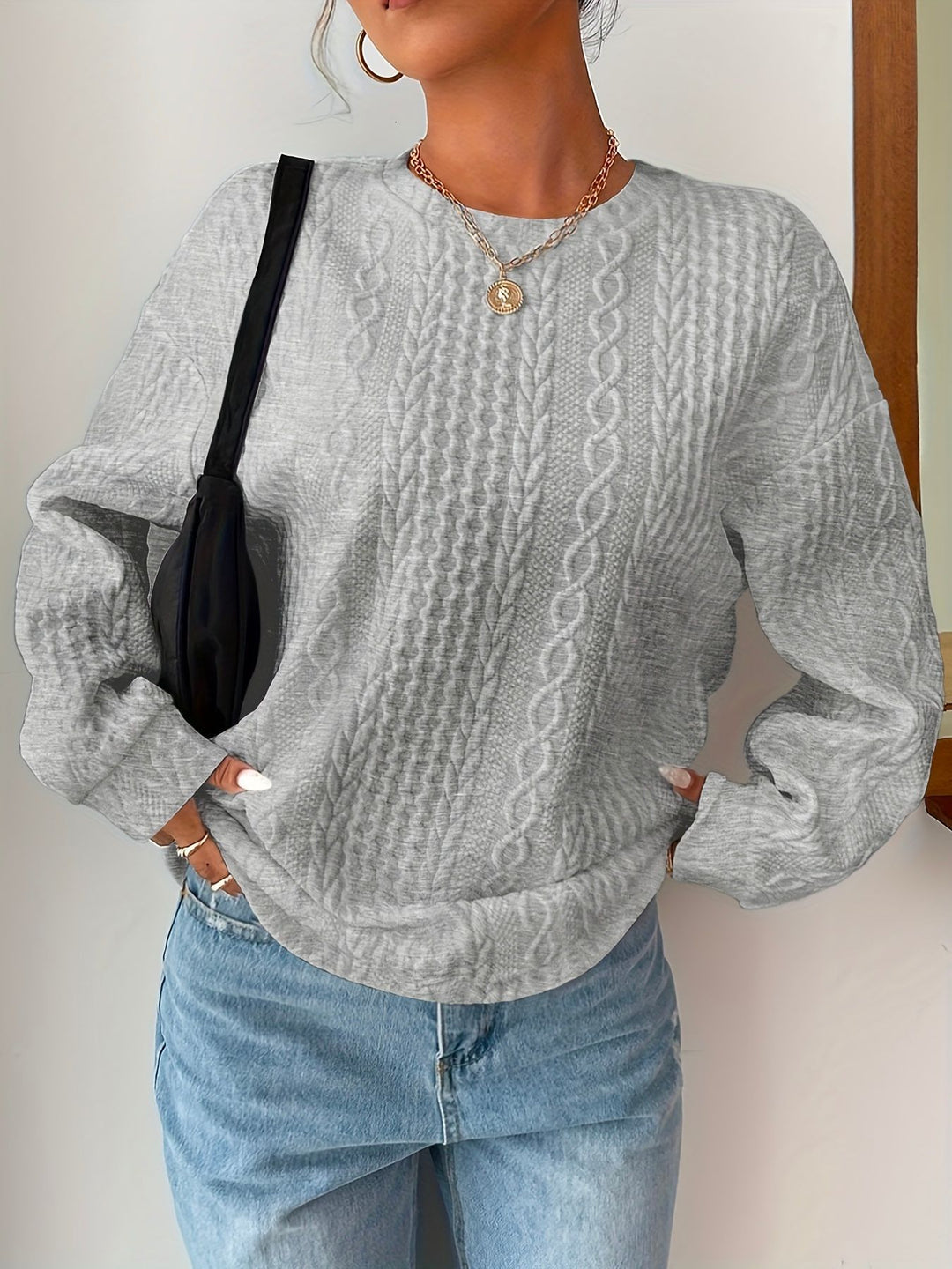 Damen Grobstrickpullover R&B
