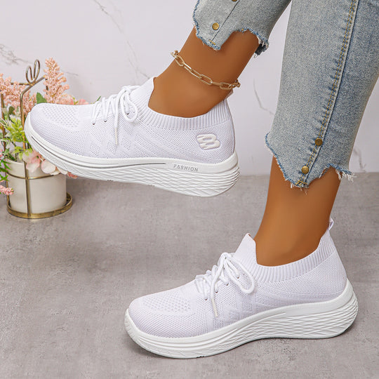 Damen Sportliche Sneakers mit elastischem Kragen und atmungsaktiver Mesh-Oberfläche R&B
