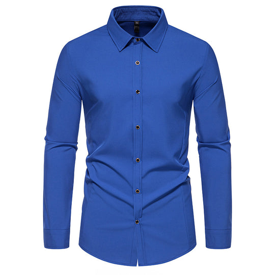 Herren modisches Langarmhemd mit elegantem Schnitt R&B