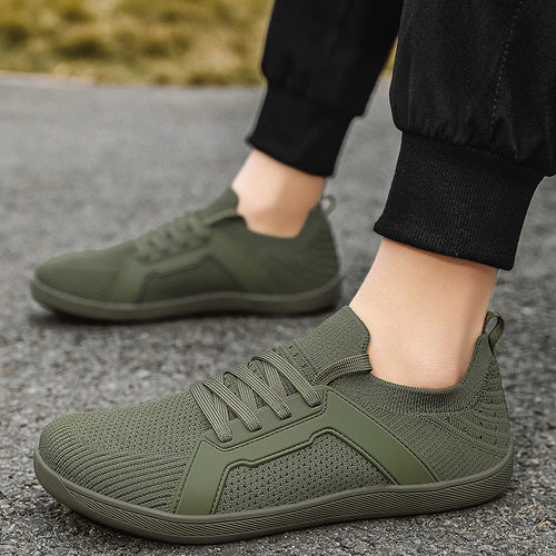 Herren nan urbaner Strick-Freizeit-Sneaker mit elastischem Schlupfschaft, thermoplastischer Seitenverstärkung und stoßdämpfender Leichtlaufsohle R&B