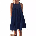 Damen Sommerkleid mit romantischen Häkel-Applikationen R&B
