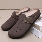 Damen Bequeme Clogs mit verstellbarem Riemen und Belüftungsöffnungen