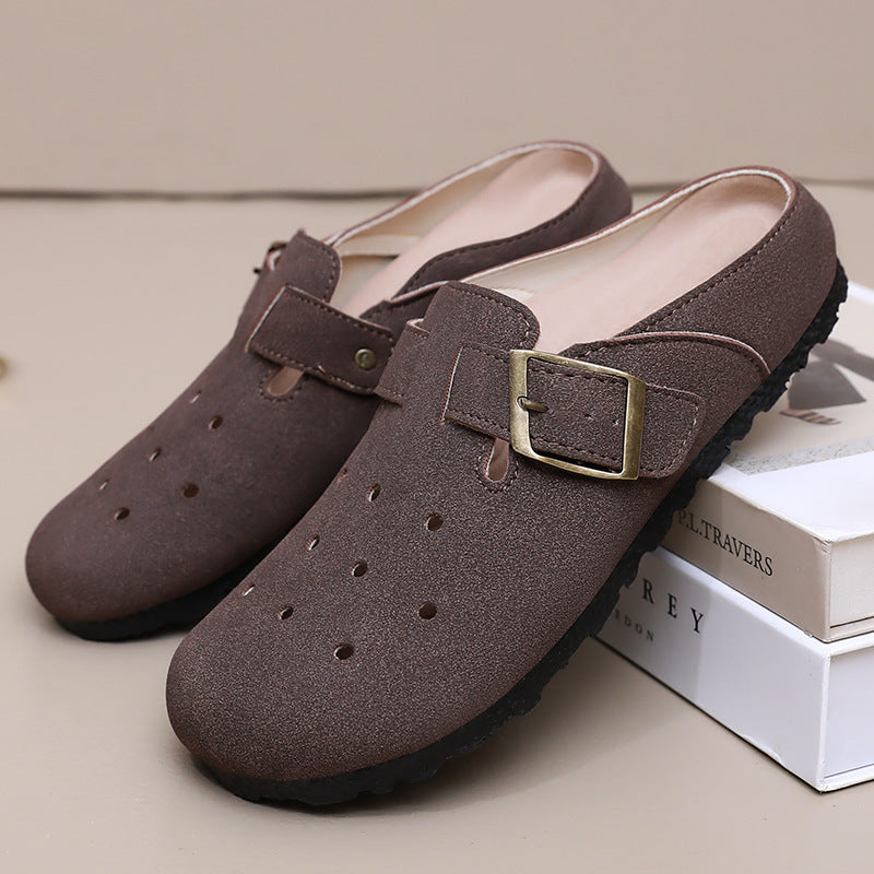 Damen Bequeme Clogs mit verstellbarem Riemen und Belüftungsöffnungen