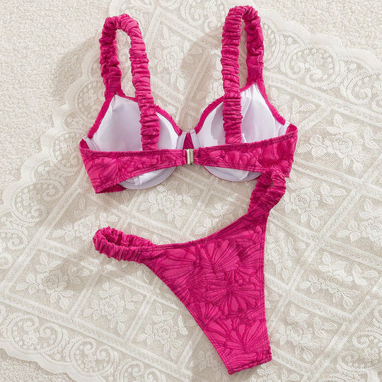 Damen Bikini mit raffiniertem Rüschen-Design R&B