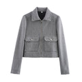 Damen cropped Utility-Jacke R&B