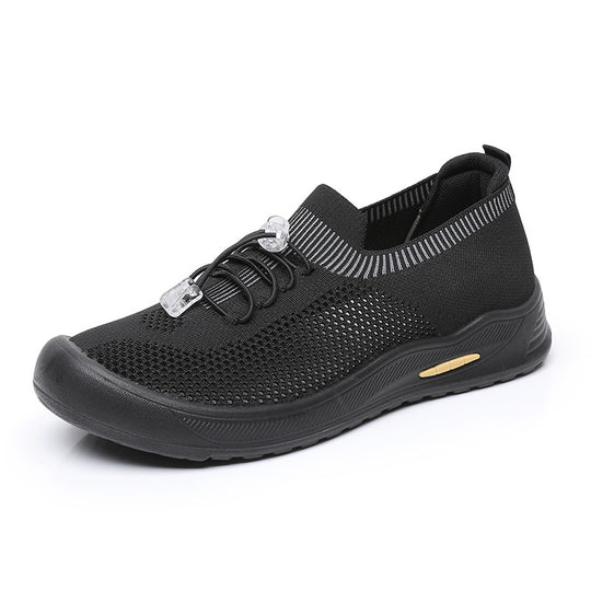 Damen Sportliche Freizeitschuhe mit elastischem Schnürsystem und rutschfester Sohle R&B