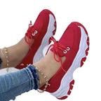 Damen Sportliche Sneakers mit elastischem Schnürsystem und dämpfender Sohle R&B