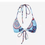 Damen Triangel-Bikini mit verspieltem Mandala-Muster