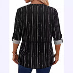Damen Casual Bluse mit stilvollem Streifenmuster R&B