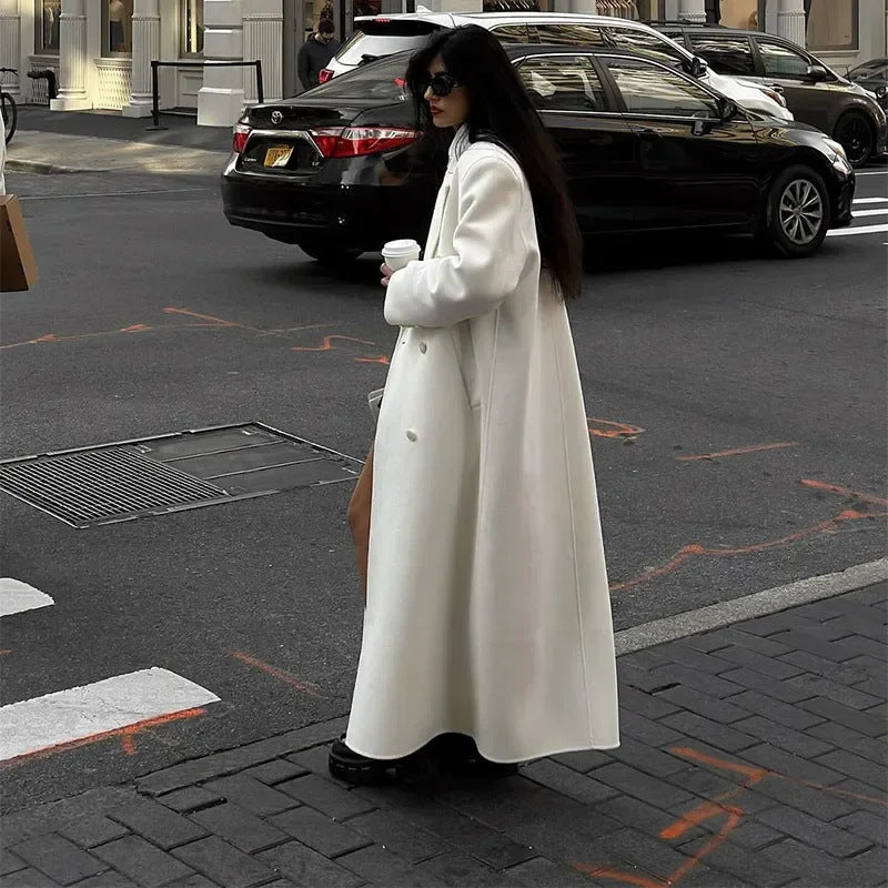 Damen Elegante und fließende weite Hose mit passender Blazerjacke R&B