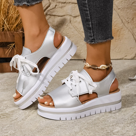 Damen modische Sandaletten mit offenen Zehen und frischem Design R&B