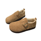 Damen Komfortable Clogs aus weichem Wildleder mit kuscheligem Innenfutter R&B