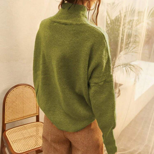 Damen Kuscheliger Rollkragenpullover aus hochwertigem Material R&B