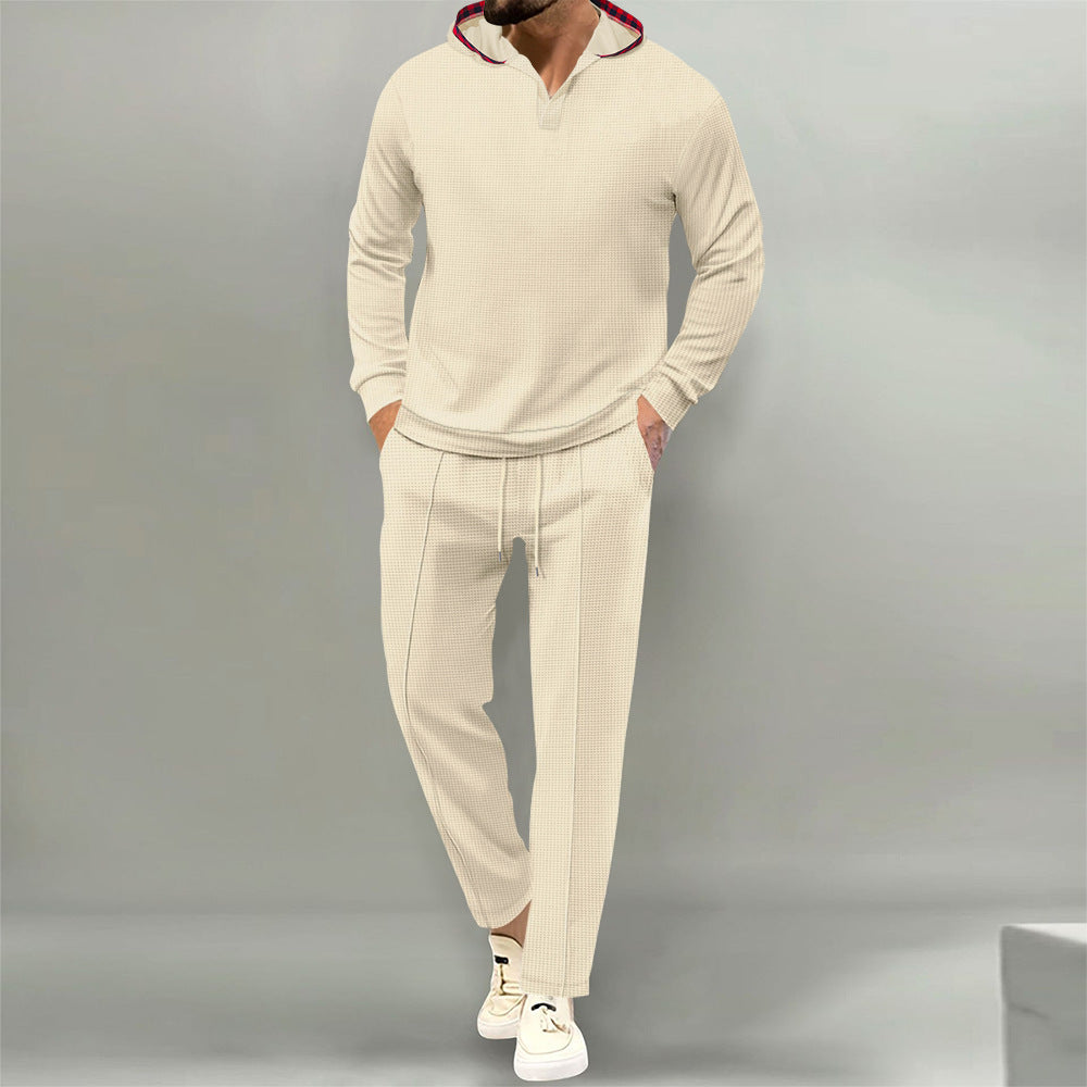 Herren lässiges Hoodie-Set mit innovativem Design und atmungsaktiven Eigenschaften R&B