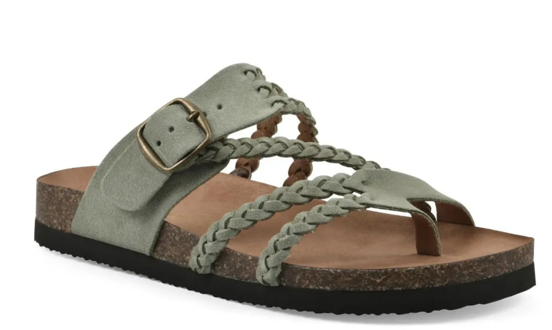 Damen Sandalen mit geflochtenem Riemendesign und verstellbarem Schnallenverschluss R&B