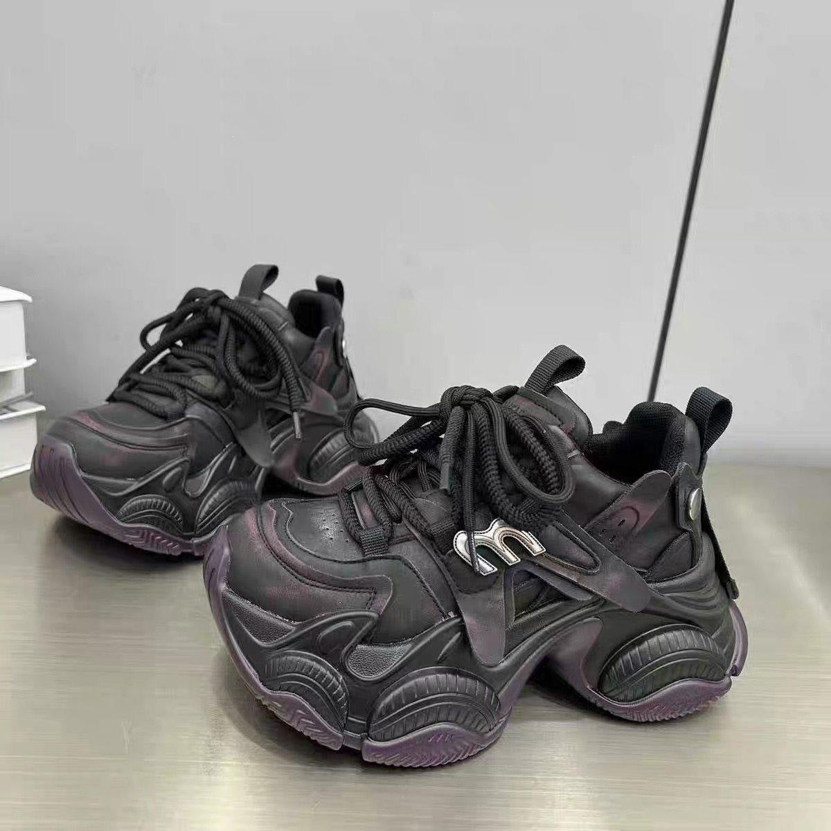 Damen Trendige Chunky Sneakers mit atmungsaktiver Mesh-Oberfläche und innovativer Dämpfung
