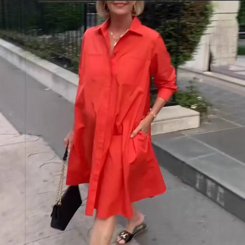 Damen Hemdblusenkleid Heidi-Mode
