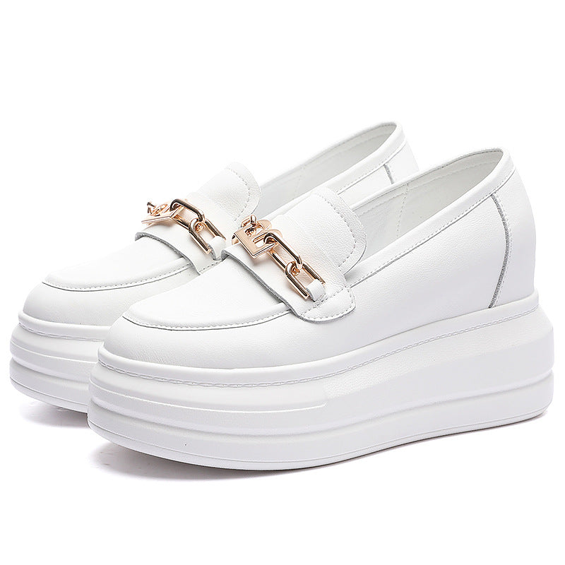 Damen modische Plateau-Schuhe mit eleganter Schnalle R&B