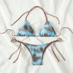 Damen Triangel-Bikini-Set mit elegantem Schnürdetail