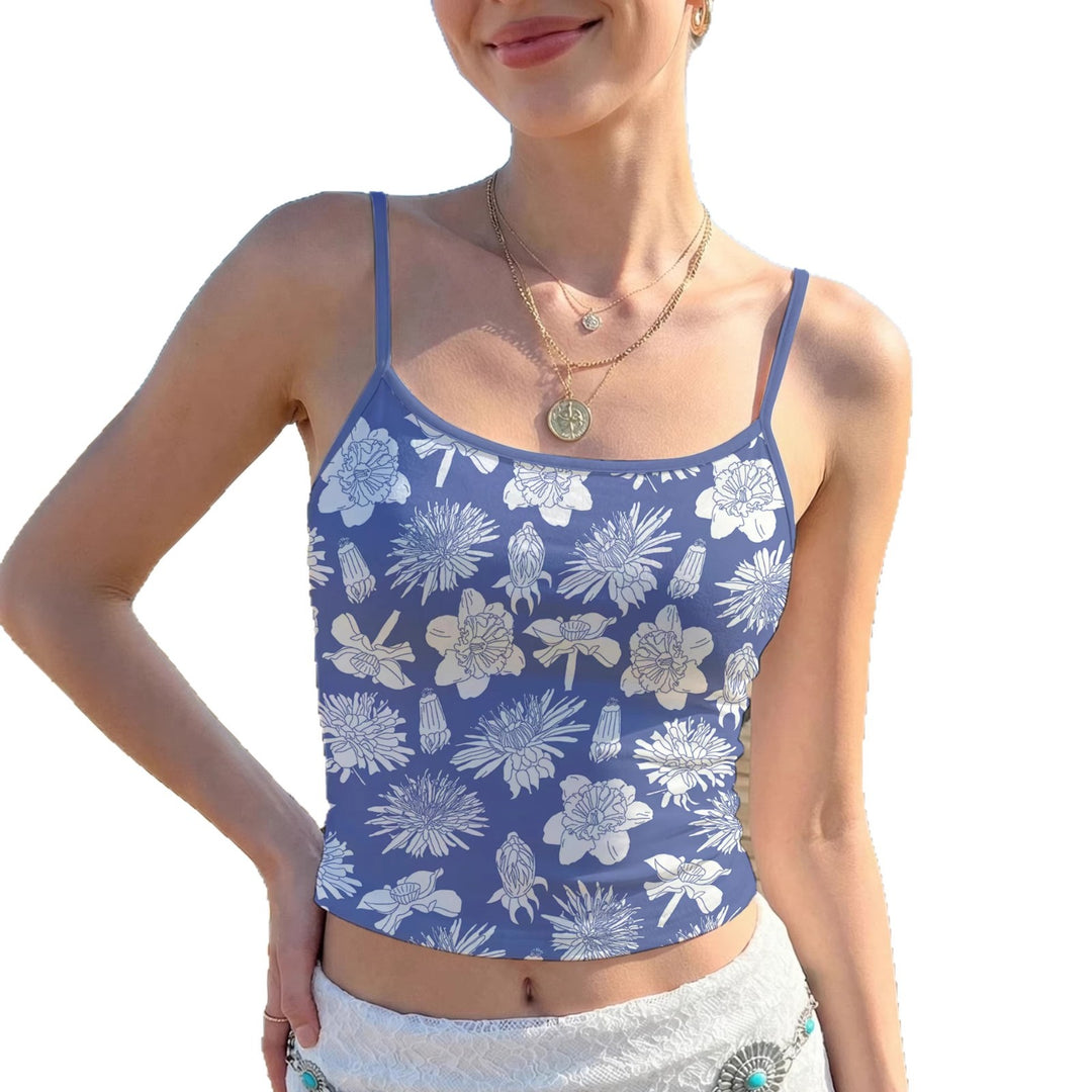 Damen Crop-Top mit buntem Mandala-Design R&B