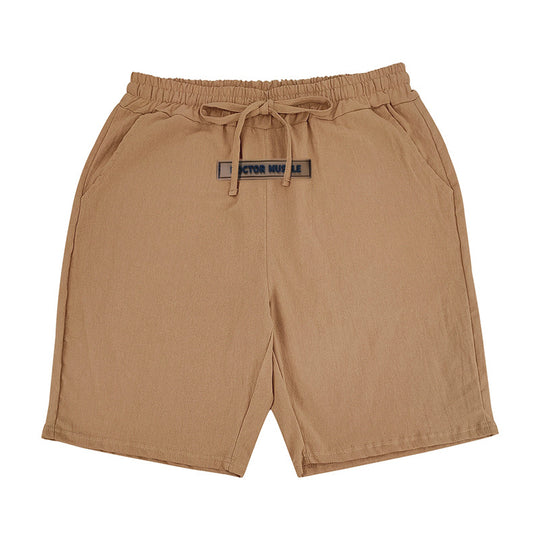 Herren lässige Strandshorts mit elastischem Bund und verstellbarem Kordelzug R&B