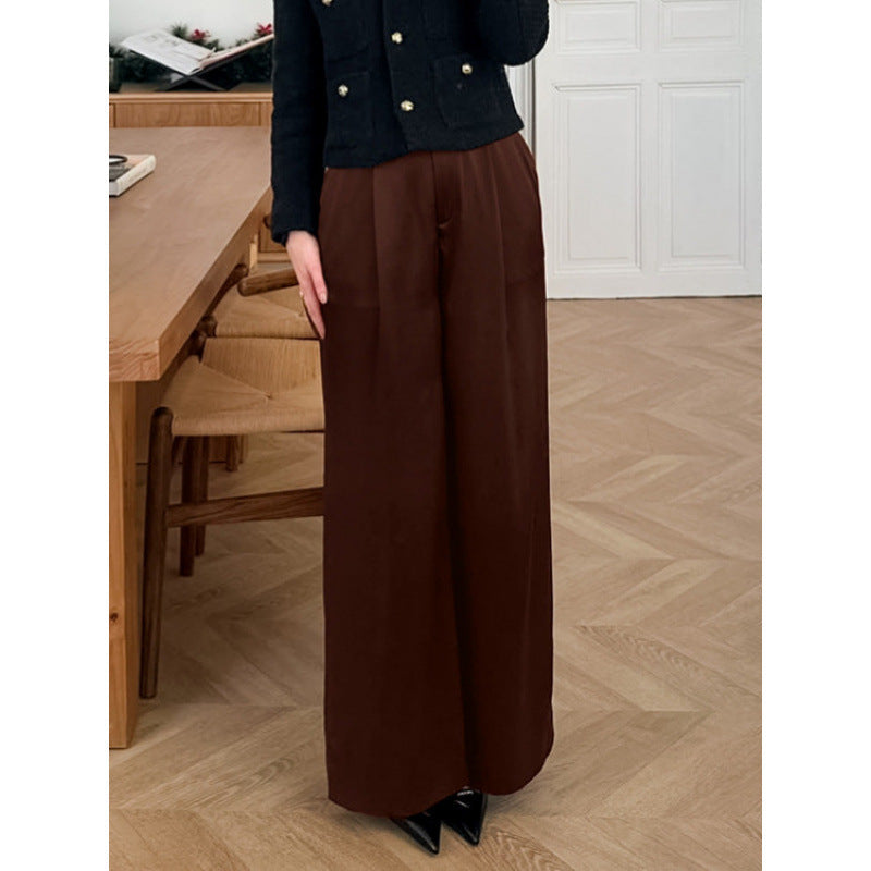 Damen Elegante weite Hose mit hohem Bund und komfortablem Schnitt R&B