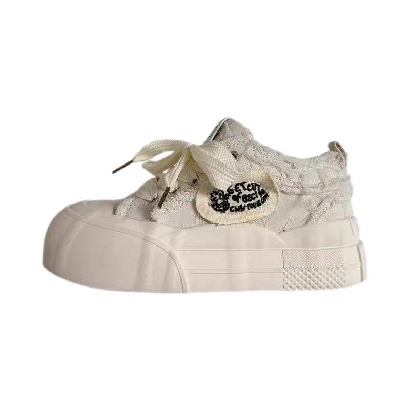 Damen Sportliche Plateau-Sneaker mit breiter Sohle und verspieltem Design R&B