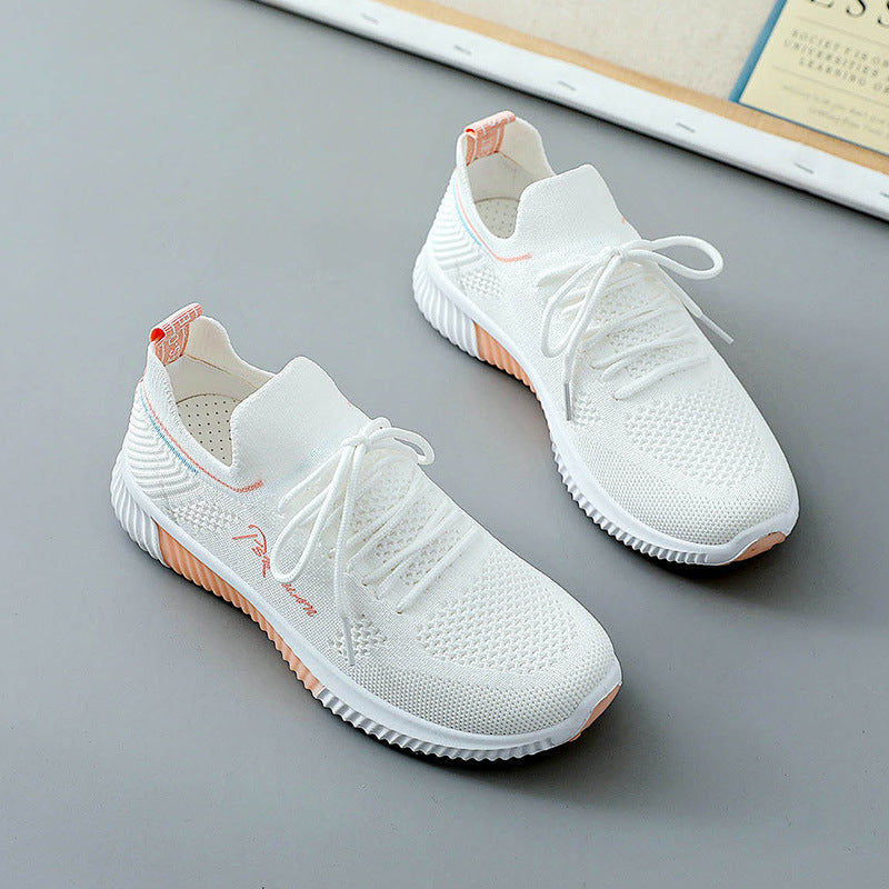 Damen Sportliche Freizeitsneaker mit atmungsaktivem Mesh-Obermaterial und Dämpfungssystem R&B