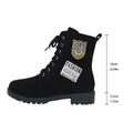 Damen Schnürstiefeletten mit modischem Patch-Design R&B