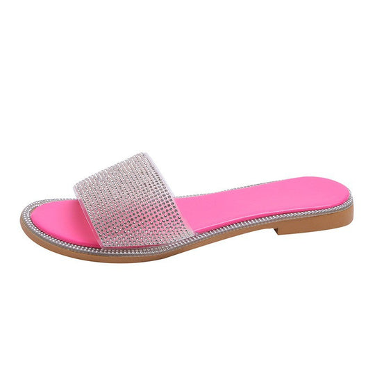 Damen Luxus Hausschuhe mit Strass-Details R&B
