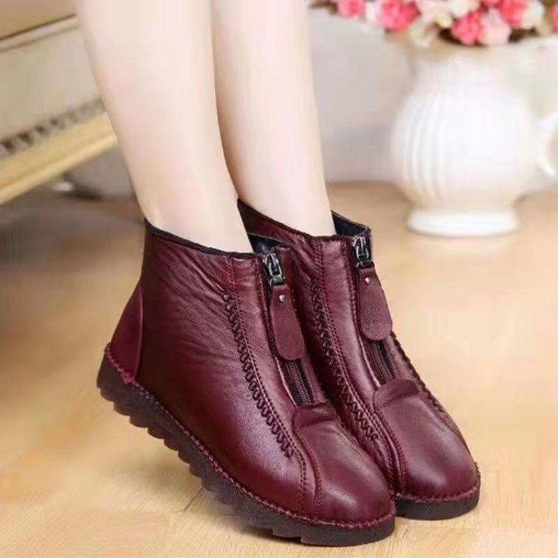 Damen Winterstiefel mit robuster Sohle und warmem Futter R&B