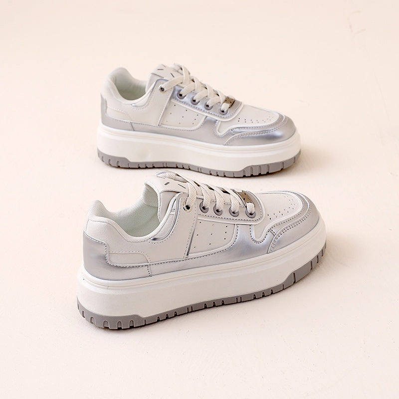 Damen modische Sneakers mit hohem Plateau und atmungsaktivem Design R&B