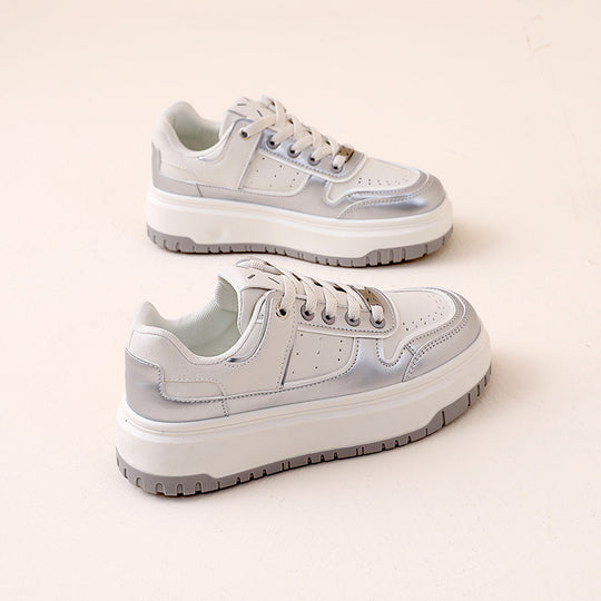 Damen modische Sneakers mit hohem Plateau und atmungsaktivem Design R&B