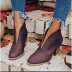 Damen modische Ankle Boots mit offenem Design und blockierendem Absatz R&B