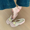 Damen Sandalen mit modischem Gold-Detail und ergonomischer Sohle R&B